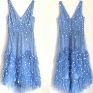 FLAWED Marchesa Notte Womens Sequin Tulle dress 8